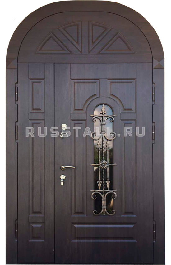 Входная арочная дверь RS140